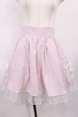 画像: Ank Rouge / スピンドルギンガムスカート M ピンク H-26-01-27-1040-CA-SK-NS-ZH