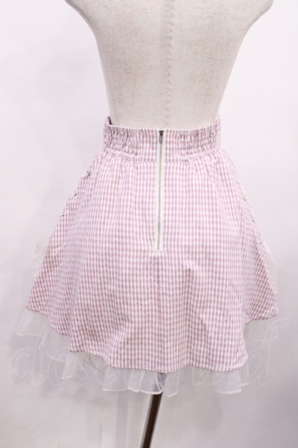 画像2: Ank Rouge / スピンドルギンガムスカート M ピンク H-26-01-27-1040-CA-SK-NS-ZH (2)