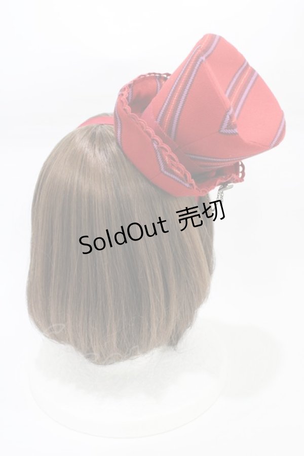 画像2: Angelic Pretty / クラシカルレジメンミニHat  ワイン H-26-01-27-001-AP-AC-NS-ZH (2)