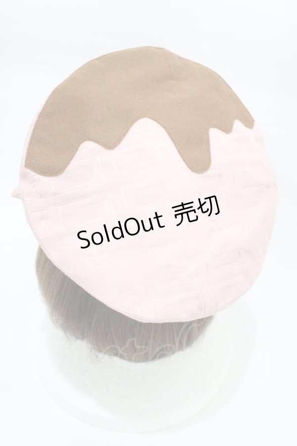 画像2: Angelic Pretty / Melty Whip Chocolateベレー  ピンク H-26-01-27-010-AP-AC-NS-ZH (2)