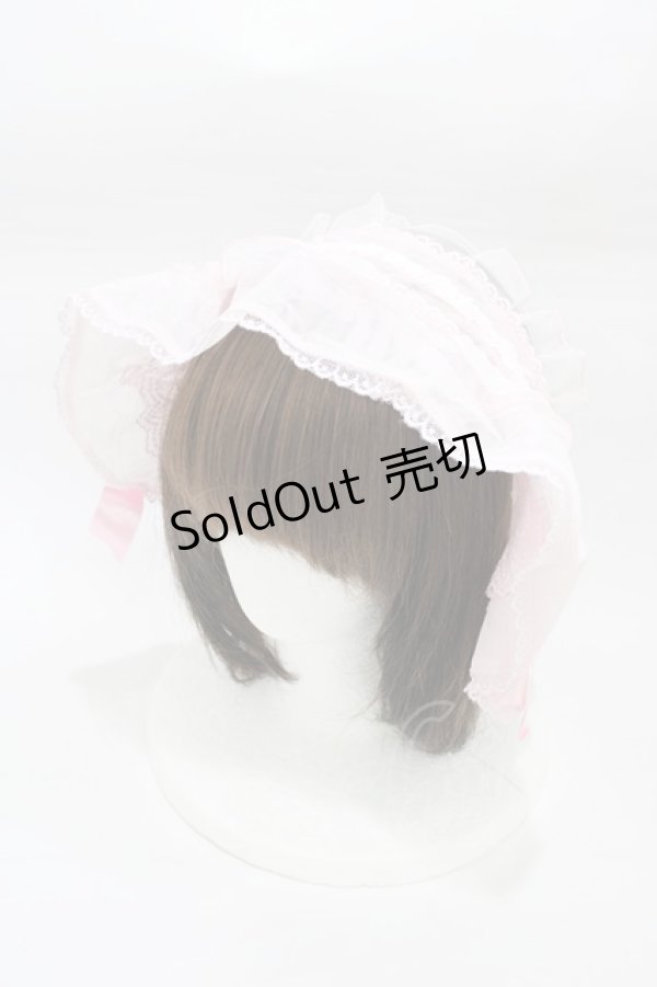 画像1: Angelic Pretty / Bel Angeブリム付カチューシャ  ピンク H-26-01-27-012-AP-AC-NS-ZH (1)