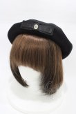 画像1: m petit by misako / NINA`SAMカメオベレー  ブラック H-26-01-27-015-LO-AC-NS-ZH (1)