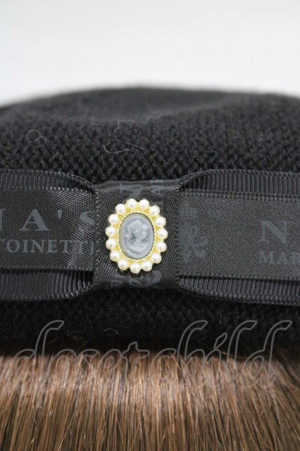 画像3: m petit by misako / NINA`SAMカメオベレー  ブラック H-26-01-27-015-LO-AC-NS-ZH (3)