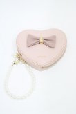 画像1: m petit by misako / ハート型コインケース  ピンク H-26-01-27-020-LO-ZA-NS-ZH (1)