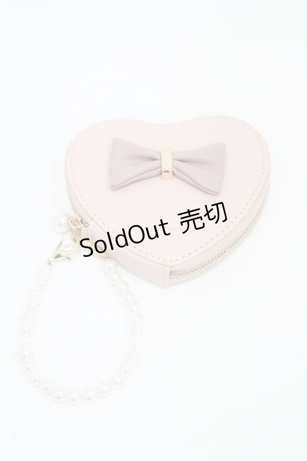 画像1: m petit by misako / ハート型コインケース  ピンク H-26-01-27-020-LO-ZA-NS-ZH (1)