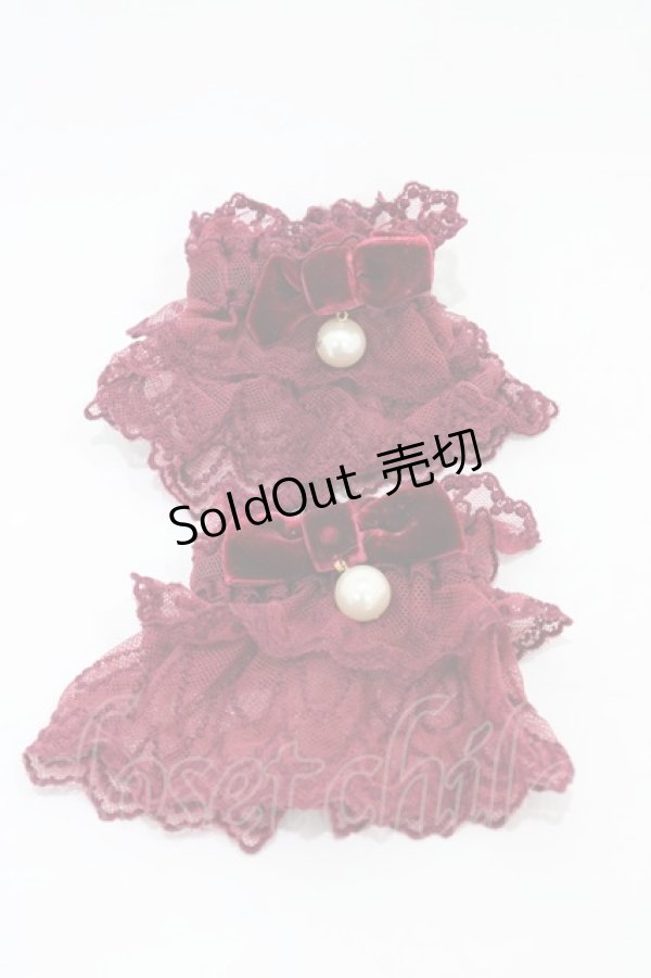 画像1: Angelic Pretty / Lady Ribbonお袖とめ  ワイン H-26-01-27-021-AP-ZA-NS-ZH (1)