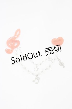 画像: Angelic Pretty / プリティメロディブローチ  レッド H-26-01-27-029-AP-ZA-NS-ZH