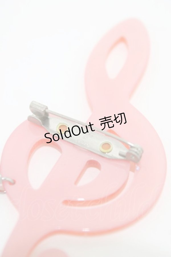 画像4: Angelic Pretty / プリティメロディブローチ  レッド H-26-01-27-029-AP-ZA-NS-ZH (4)