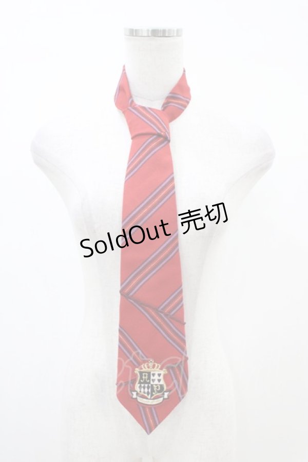 画像1: Angelic Pretty / クラシカルレジメンネクタイ  ワイン H-26-01-27-039-AP-ZA-NS-ZH (1)