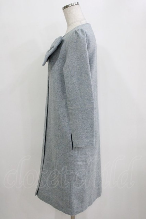 画像2: MILK / Ribbonneワンピース  サックスツィード H-26-01-28-022-ML-OP-KB-ZH (2)