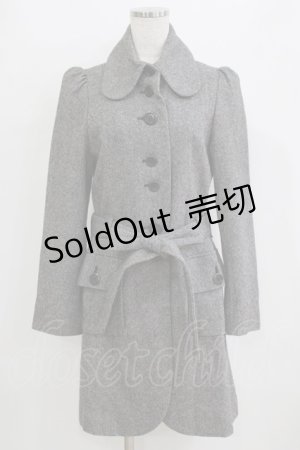画像: PEACE NOW / ベルト付コート  グレー H-26-01-28-023-PU-CO-KB-ZH
