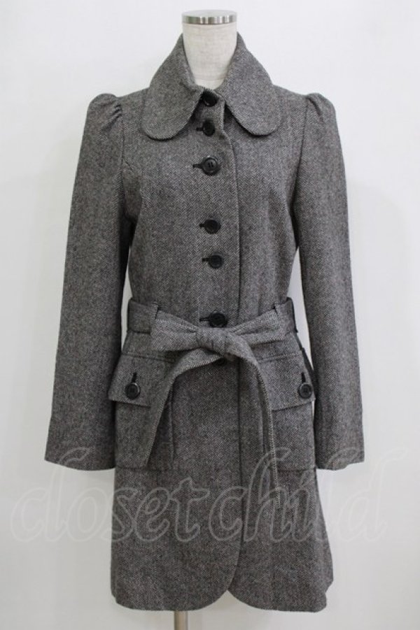 画像1: PEACE NOW / ベルト付コート  グレー H-26-01-28-023-PU-CO-KB-ZH (1)