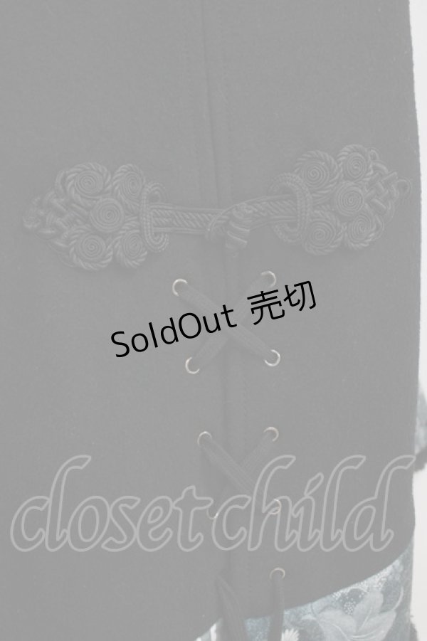 画像4: Qutie Frash / ファーカラーポンチョコート  黒 H-26-01-28-024-QU-JA-KB-ZH (4)