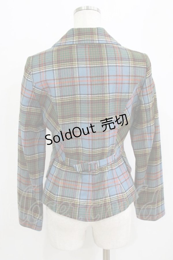 画像3: Emily Temple cute / タータンチェックジャケット  ブルー H-26-01-28-025-ET-JA-KB-ZH (3)