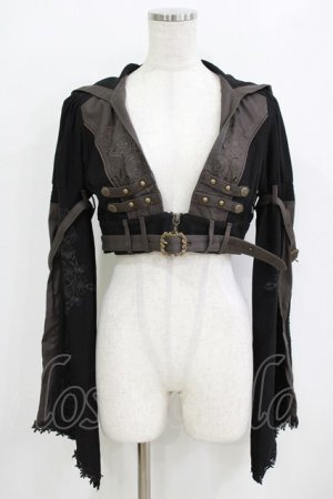 画像: Rozen Kavalier / フード付ショートジャケット  ブラック H-26-01-28-026-OO-JA-KB-ZH