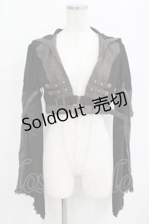 画像: Rozen Kavalier / フード付ショートジャケット  ブラック H-26-01-28-026-OO-JA-KB-ZH