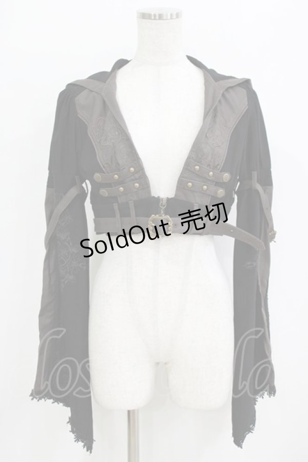 画像1: Rozen Kavalier / フード付ショートジャケット  ブラック H-26-01-28-026-OO-JA-KB-ZH (1)