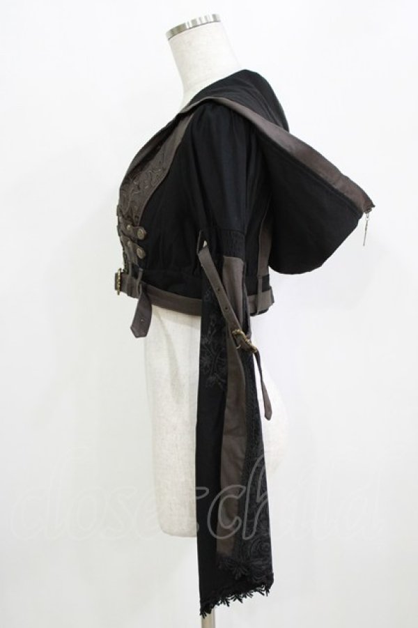 画像2: Rozen Kavalier / フード付ショートジャケット  ブラック H-26-01-28-026-OO-JA-KB-ZH (2)