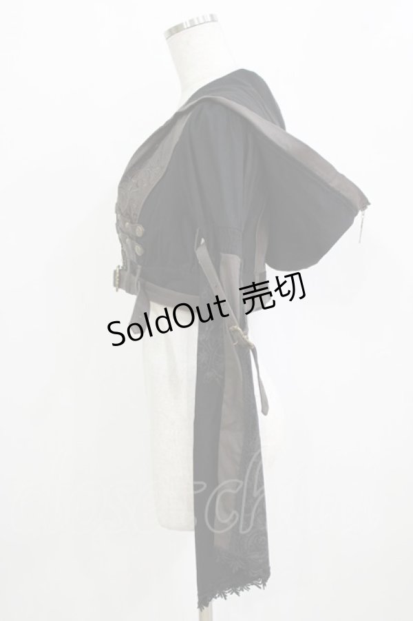 画像2: Rozen Kavalier / フード付ショートジャケット  ブラック H-26-01-28-026-OO-JA-KB-ZH (2)