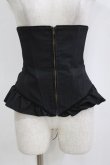 画像1: ATELIER BOZ / クラフティフリルコルセット  ブラック H-26-01-28-030-EL-TO-KB-ZH (1)