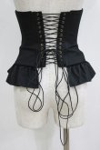 画像3: ATELIER BOZ / クラフティフリルコルセット  ブラック H-26-01-28-030-EL-TO-KB-ZH (3)