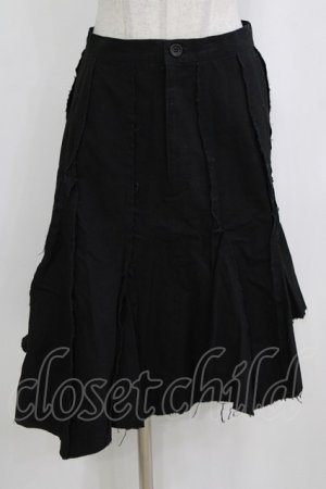 画像: BPN / ダメージ切替スカート  ブラック H-26-01-28-032-GO-SK-KB-ZH