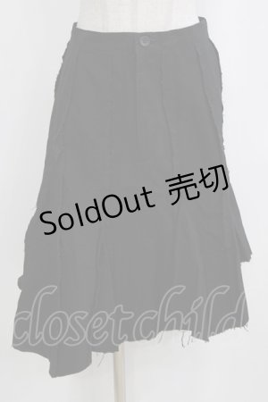 画像: BPN / ダメージ切替スカート  ブラック H-26-01-28-032-GO-SK-KB-ZH