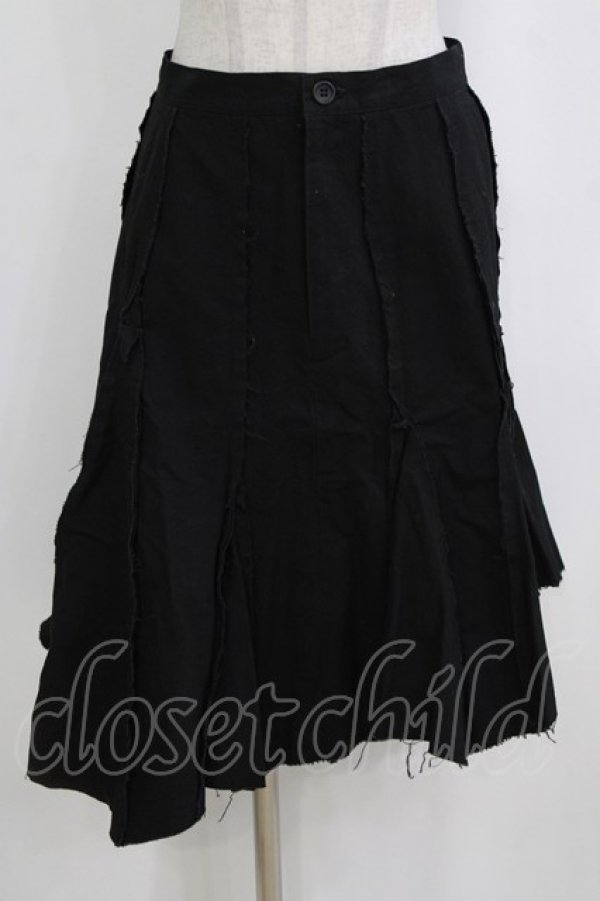 画像1: BPN / ダメージ切替スカート  ブラック H-26-01-28-032-GO-SK-KB-ZH (1)
