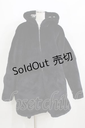 画像: MINT NeKO / ファーコート  黒 H-26-01-28-035-HN-CO-AK-ZH