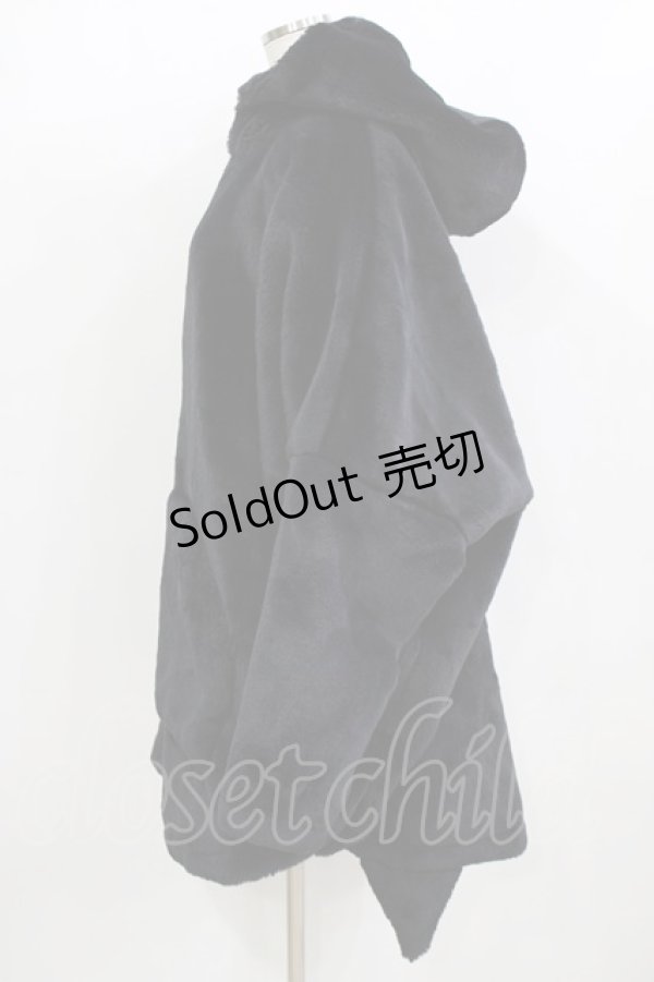 画像2: MINT NeKO / ファーコート  黒 H-26-01-28-035-HN-CO-AK-ZH (2)