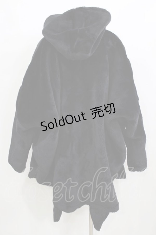 画像3: MINT NeKO / ファーコート  黒 H-26-01-28-035-HN-CO-AK-ZH (3)