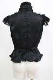 画像3: MARBLE / 別タイ付きヴィクトリアンフリルブラウス  黒 H-26-01-28-040-GO-BL-AK-ZH (3)