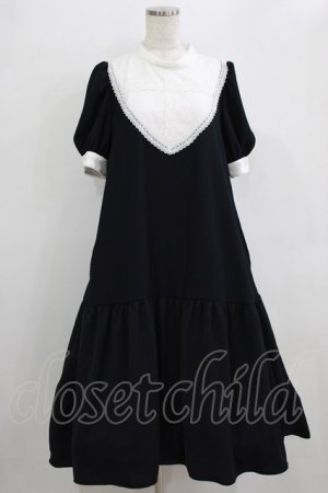 画像: MIHO MATSUDA / ワンピース・オーフィー[半袖]  ブラック H-26-01-28-004-GO-OP-KB-ZH