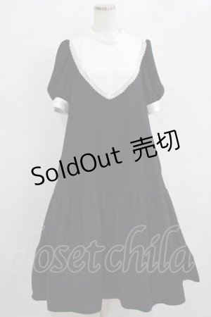 画像: MIHO MATSUDA / ワンピース・オーフィー[半袖]  ブラック H-26-01-28-004-GO-OP-KB-ZH