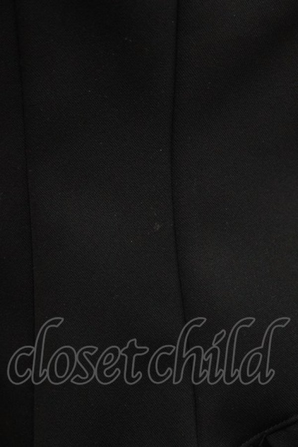 画像4: MARBLE / フリルタイ付きコルセット風ブラウス  黒 H-26-01-28-041-GO-BL-AK-ZH (4)