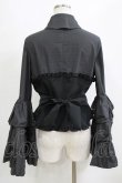 画像3: MARBLE / レースネクタイ付コルセット風姫袖ブラウス  黒 H-26-01-28-042-GO-BL-AK-ZH (3)