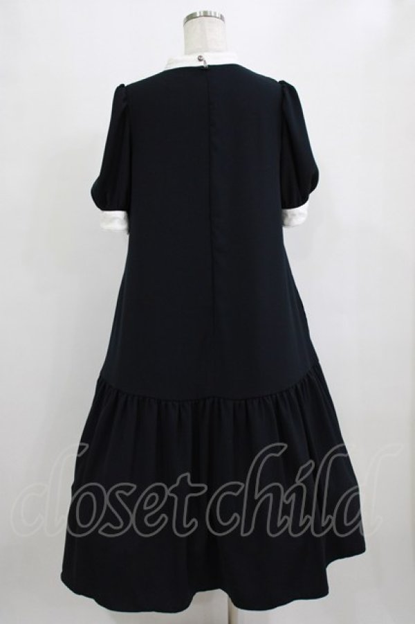 画像3: MIHO MATSUDA / ワンピース・オーフィー[半袖]  ブラック H-26-01-28-004-GO-OP-KB-ZH (3)