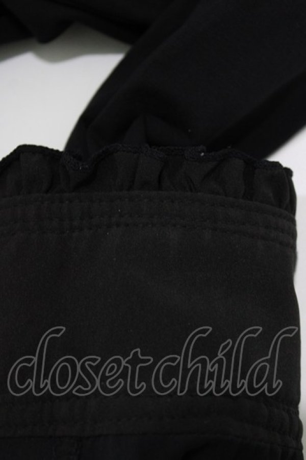 画像6: Ozz oneste / レースヨークスタンドカラーカットソー  ブラック H-26-01-28-050-OO-TO-KB-ZH (6)