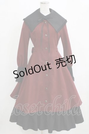 画像: MIHO MATSUDA / ワンピース・ヴァルト S ボルドー×黒 H-26-01-28-005-GO-OP-AK-ZH