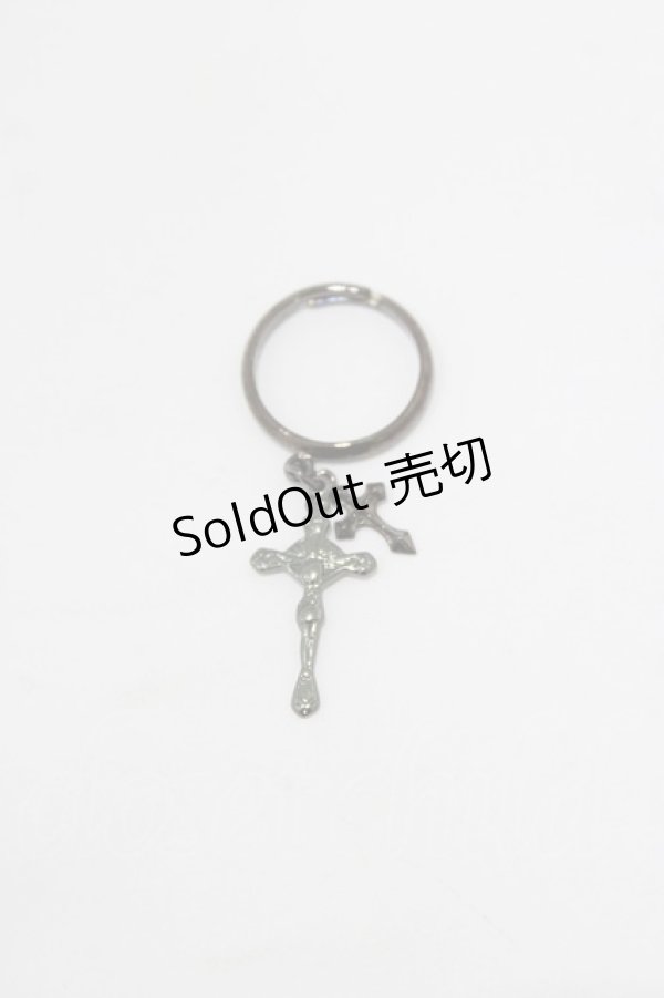 画像1: BPN / クロスチャームリング   H-26-01-28-063-GO-AC-KB-ZH (1)