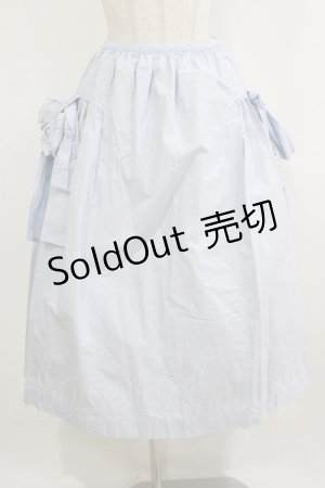 画像: Jane Marple / サイドリボンスカート  サックス H-26-01-28-006-JM-SK-KB-ZH