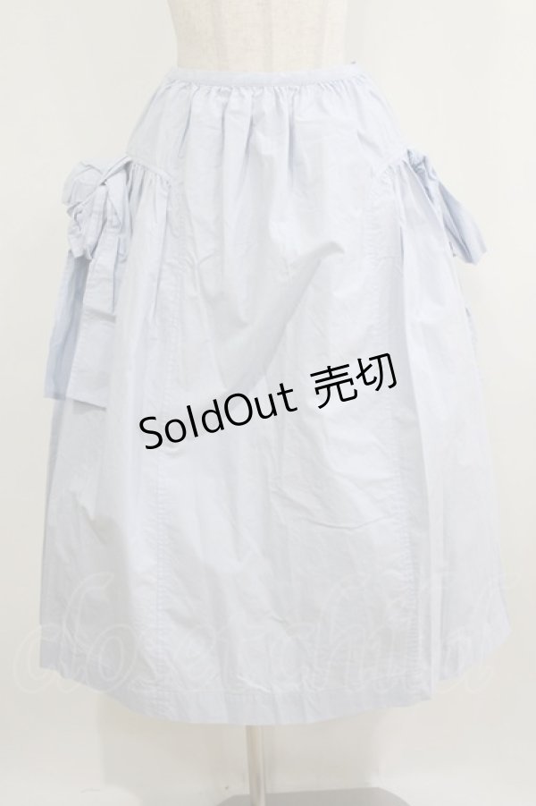 画像1: Jane Marple / サイドリボンスカート  サックス H-26-01-28-006-JM-SK-KB-ZH (1)