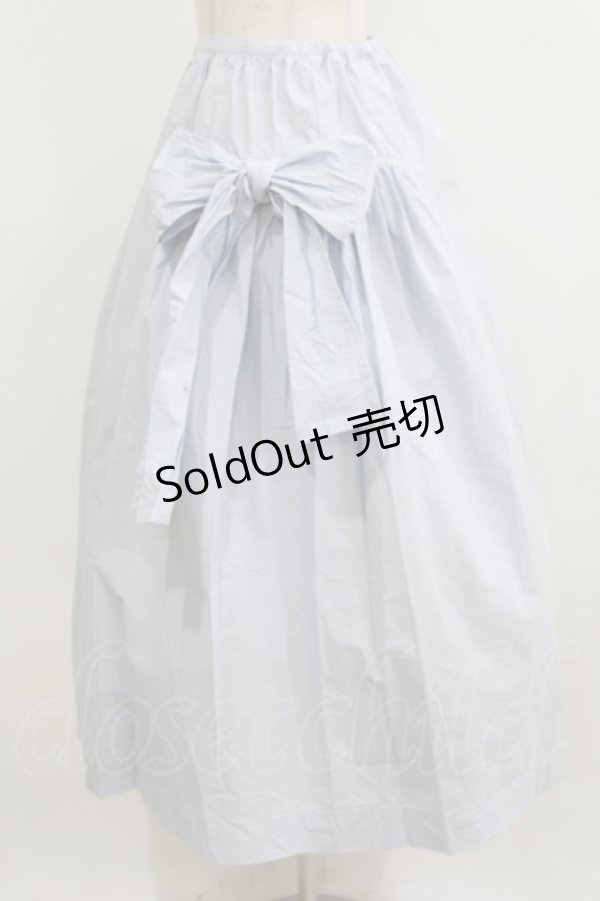 画像2: Jane Marple / サイドリボンスカート  サックス H-26-01-28-006-JM-SK-KB-ZH (2)