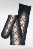 画像1: abilletage / corset tights【Lace up】  ブラック H-26-01-28-068-GO-ZA-KB-ZH (1)