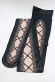 画像1: abilletage / corset tights【Lace up】  ブラック H-26-01-28-070-GO-ZA-KB-ZH (1)