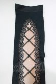 画像2: abilletage / corset tights【Lace up】  ブラック H-26-01-28-070-GO-ZA-KB-ZH (2)