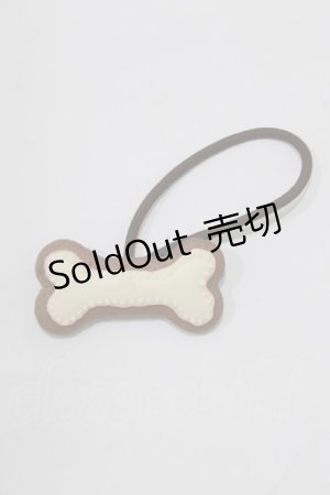 画像: Q-pot. / ボーン・シュガークッキーヘアゴム   H-26-01-28-073-QP-AC-KB-ZH