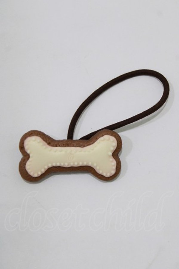 画像1: Q-pot. / ボーン・シュガークッキーヘアゴム   H-26-01-28-073-QP-AC-KB-ZH (1)