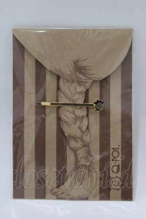 画像: Q-pot. / Q's batヘアピン  ゴールド H-26-01-28-074-QP-AC-KB-ZH