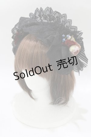 画像: Anges et Demons / コサージュレースカチューシャ  ブラック H-26-01-28-075-GO-AC-KB-ZH